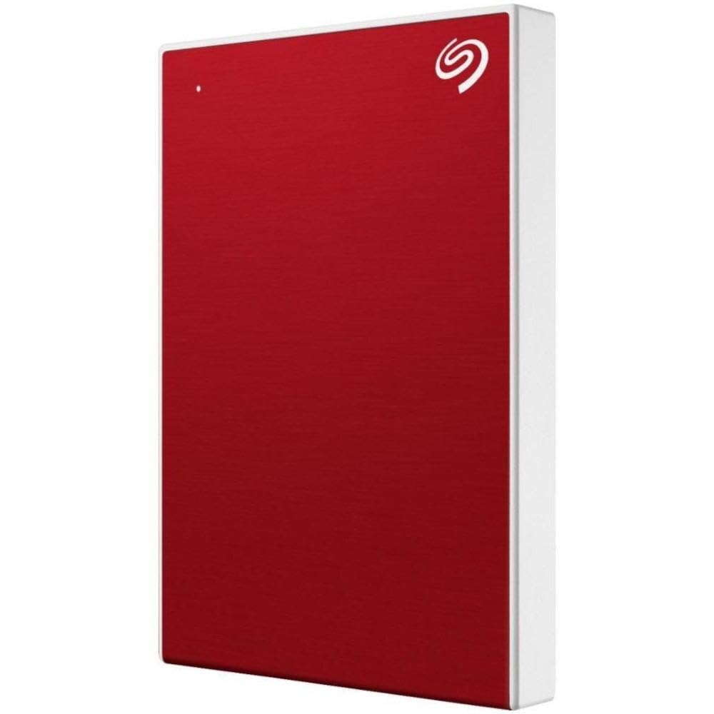 Seagate One Touch, 1TB, Portable External Hard Drive, PC Notebook & Mac USB 3.0, Red, 1 year MylioCreate, 4 mo Adobe Creative Cloud Photography (STKB1000403)