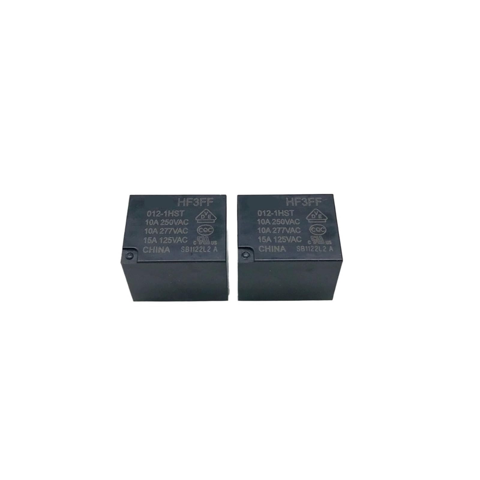 Relais HF3FF-12VDC-1HST JQC-3FF commutateur carte PCB 4 broches 10A