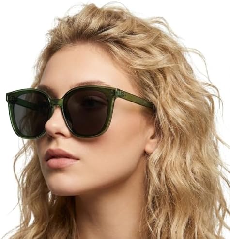 LVIOE Polarized Sunglasses for Women UV400 Protection Oversized C...