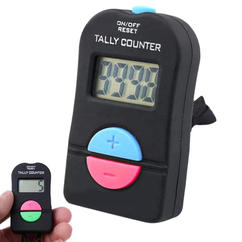 Contador Electrónico - Clicker De Cuenta Manual | Clicker Contador De Personas Digitales | Contador De Y Restar Personas | Contador De Cuentas Portátil para Hombres, Mujeres, Accesorios De Conte