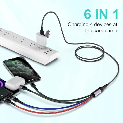Câble USB multi appareils résistant pour recharger iPhone et Samsung