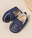 Greceen Baby Boys Girls Shoes for Newborn & Toddler Soft PU Leather Loafers with Non-Slip Soles | First Walkers, Weddings, Birthdays (0-24M) Boys Girls Breathable Crib Shoes 242 Be 13