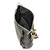 COACH Pebbled Leather Marlon Hobo Shoulder Handbag (IM/Black)