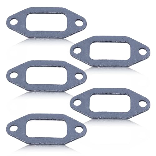 5Pcs Muffler Exhaust Gaskets Kit Fit Husqvarna 362 365 371 372 385 390 Chainsaw #503775901 Jonsered 2063 2071 2163 2165