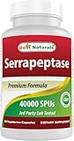 Best Naturals Serrapeptase 40000 SPUs 90 Vcaps (90 Count (Pack of 1))