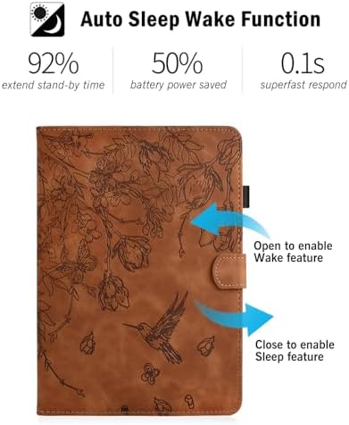 Case for 7" Kindle Paperwhite 12th Gen 2024 & Kindle Colorsoft Signature Edition with Auto Sleep/Wake, Multi-Angle Stand Flip Cover with Pen Holder, Card Pocket, Magnetic Closure (Brown) - 5