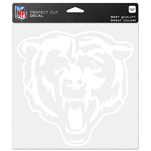 WinCraft NFL Chicago Bears 8x8 White Logo Decal