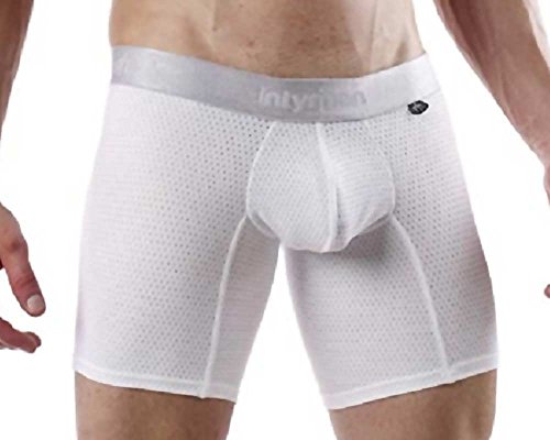 Pantalones cortos Intymen 5162 sports trunk de malla blanca para correr