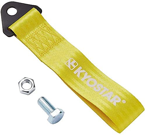 CarFrill Drift Rally car Towing Tow Strap Belt Hook (Yellow Universal)