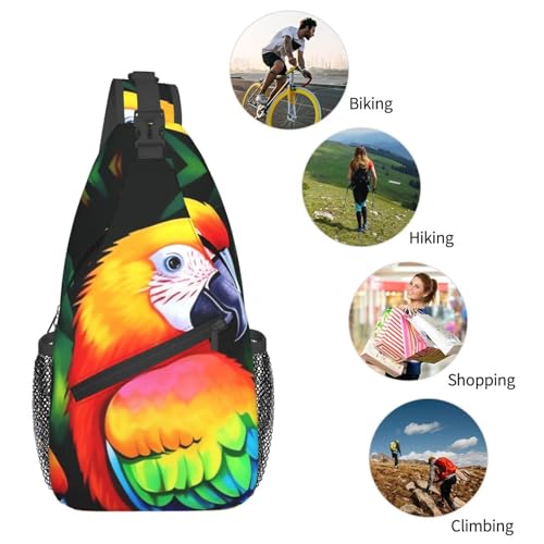 Bolso tipo sling negro para uso urbano miniatura 5