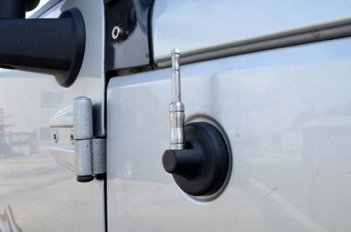 Rukse Matte Finish Ss Antenna Stubby 3" Easy Install Compatible With Wrangler Jk 2007-18 #TOP3