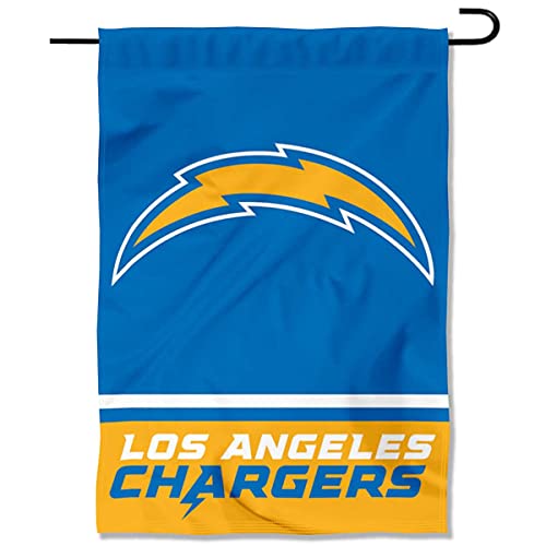 Chargers Wordmark Garden Flag Double Sided Banner