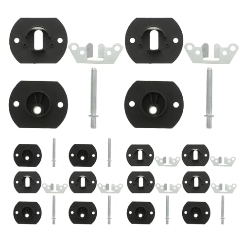 FONDOTIN Set 8 Connettori per Divani Componibili Perno, Staffe di Collegamento Sezionali in Materiale Resistente, Accessori per Unione Mobili per Casa, Hotel e Appartamenti