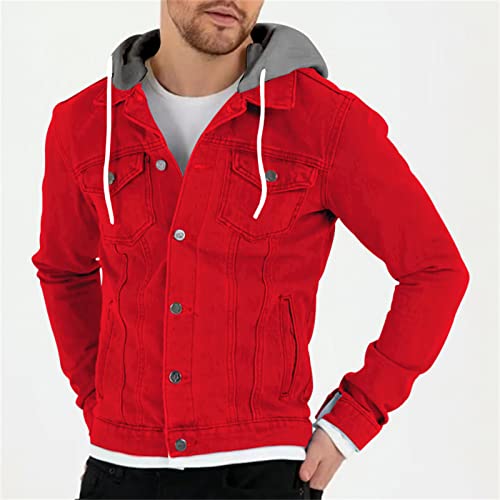 Men's Windproof Hoodie Jacket Multi-Pocket Button Down Casual Sportwear Solid Color Fall Winter Warm Sweatshirts2