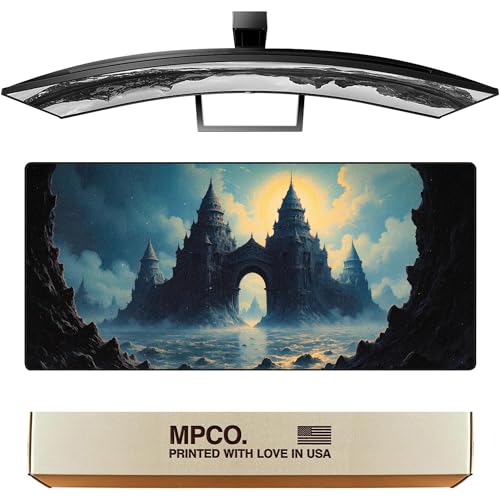 Sous-main de jeu MPCO. Dark Fantasy 91x43cm tapis de souris xxl antidérapant et lavable