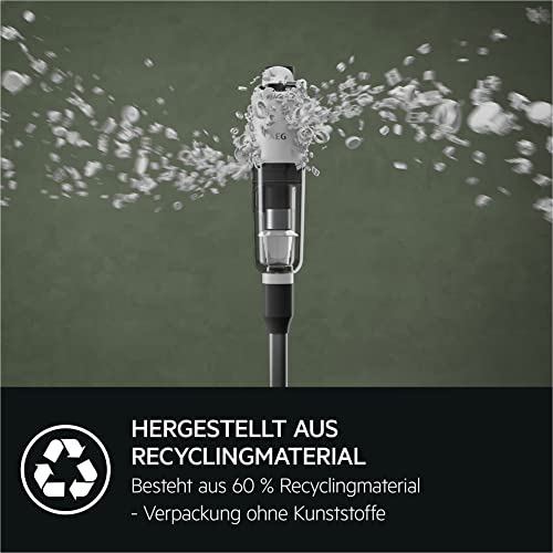 AEG HYGIENIC 7000 Akku-Staubsauger, Extra Kraftvoll, Ultraleicht 2,2 kg, Allergiker, bis zu 40 Min. Laufzeit, 120 m², 5-Stufige Filtration, Alle Böden, Automatik, inkl. Zubehör, AP71HB14SH