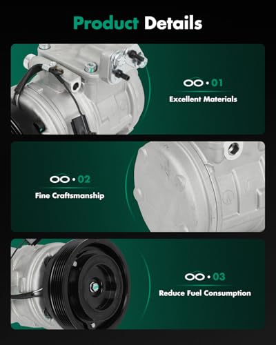 Image of SCITOO AC Compressor for Kia for Rondo 2.4L 2009-2012 | Fast Cooling, Ultra Low Noise (≤72 dB)Air Conditioner Compressor with Clutch, Easy Installation, 977011D100 10362551 1010985