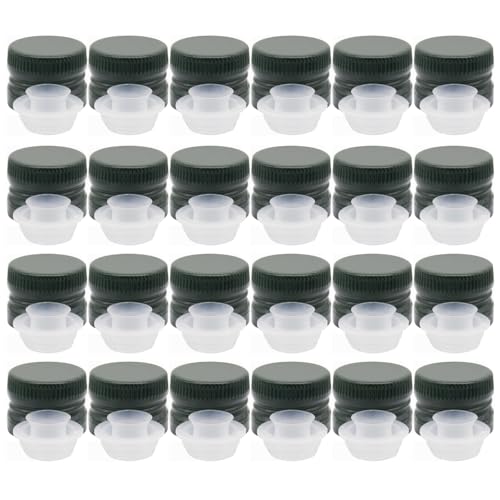 Set 24 Tappi a Vite Prefilettati con Versatore Salva Goccia per Bottiglie Marasca in Vetro Olio 31.5 mm