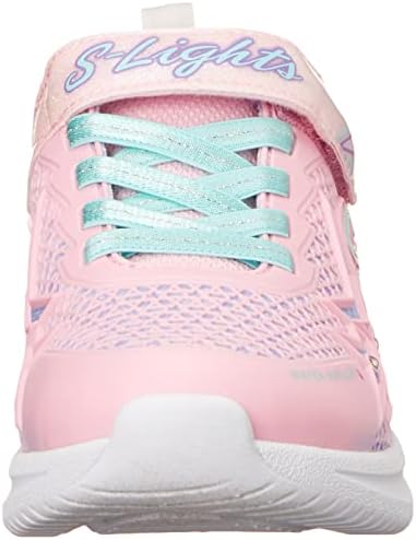Skechers Kids Girls Jumpsters-Wishful Star Sneaker, Pink/Aqua, 3 Little Kid | Image 1