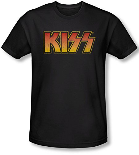 Kiss – – Classique Slim Fit T-shirt pour hommes - Les Beatles, Paul McCartney, John Lennon, RIngo Starr, George Harrison Kiss - - Classique Slim Fit T-shirt pour hommes