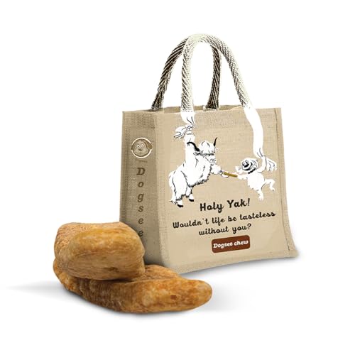 Image of Dogsee Chew Crunchies | Jute Bag | 100% Natural Himalayan Yak Chews | Helps Fight Plaque and Tartar | Maintains a Healthy Coat and Shiny Fur | Ideal for Senior Dogs- 500 G