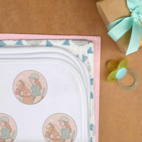 Azeeda 'Horse Rider' Baby Burp/Wash Cloth (BC00033082)3