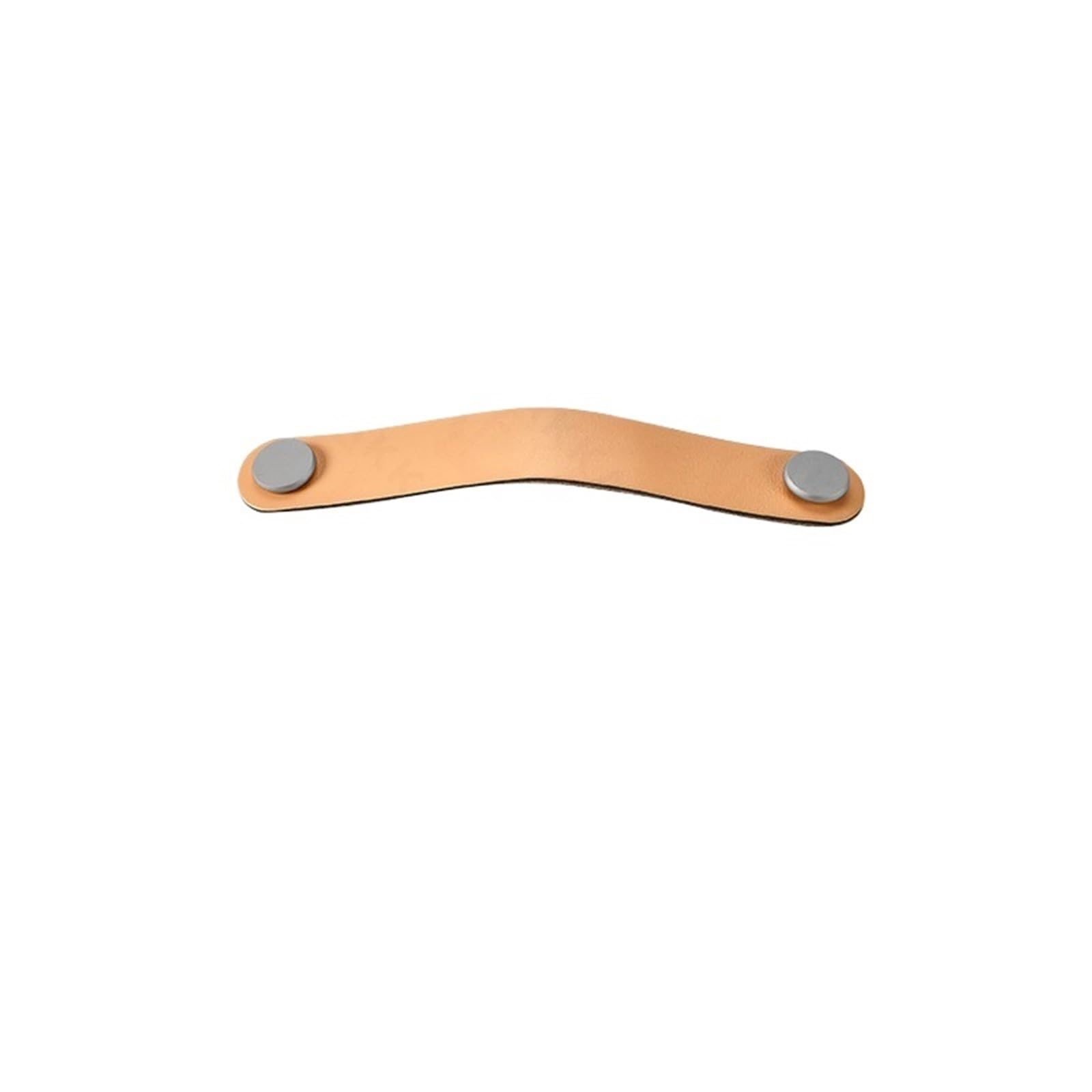 CQAHDSEVF Leather Drawer Pulls, Leather Aluminum Drawer Knobs and Handles Multicolor 96 mm, 128 mm(Khaki,96mm)