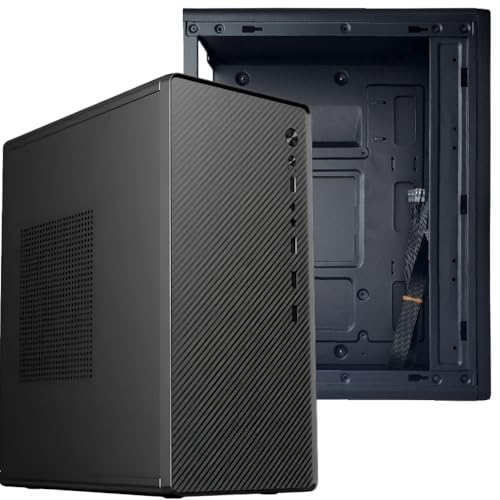 Gabinete Office Corporativo Preto Compacto Micro ATX Mini ITX USB...