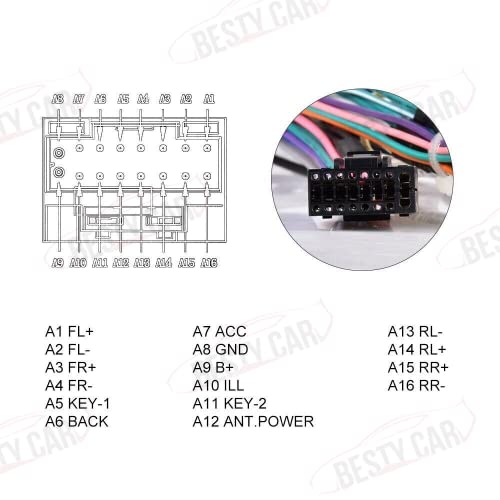 16pin Car Stereo Radio Power Wiring Harness with Canbus Box for Nissan X-Trail Teana Navara Qashqai Sentra with Bose Amplifier & OEM Rearview Camera by Bestycar - Image 8