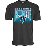 Charlotte Hornets NBA Officially Licensed Tri-Blend T-Shirt Starters Black, X-Large