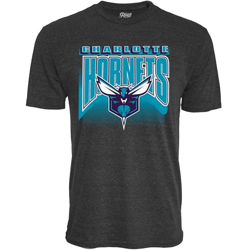 Charlotte Hornets NBA Officially Licensed Tri-Blend T-Shirt Starters Black, Large
