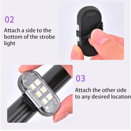 Kit de luces estroboscópicas coche contra averías nocturnas 5
