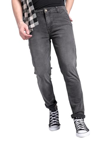 Image of The Indian Garage Co Men Slim Fit Solid Mid-Rise Jeans