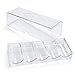 Gamers Lounge Poker Chip Trays with Lids - 100-count Clear Acrylic Poker Chip Racks - Chip Storage and Display Case (50)