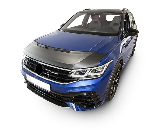 Hood Bra Front End Nose Mask Compatible with Volkswagen VW Tiguan Since 2016 Bonnet Bra STONEGUARD Protector Tuning