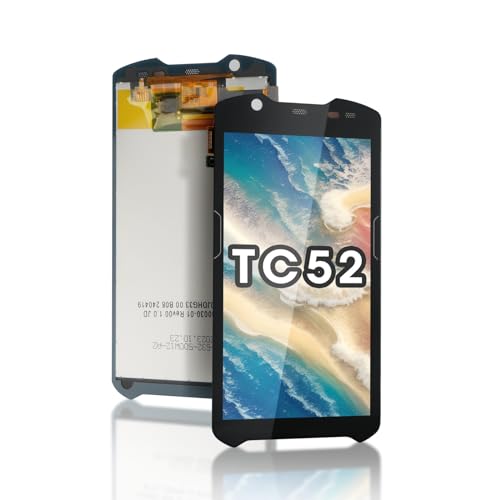 TC52 LCD Screen with Touch Digitizer for Zebra TC52 TC520K TC57 TC57HO Barcode Scanner Handheld Mobile Computer, High-Resolution Display Replacement