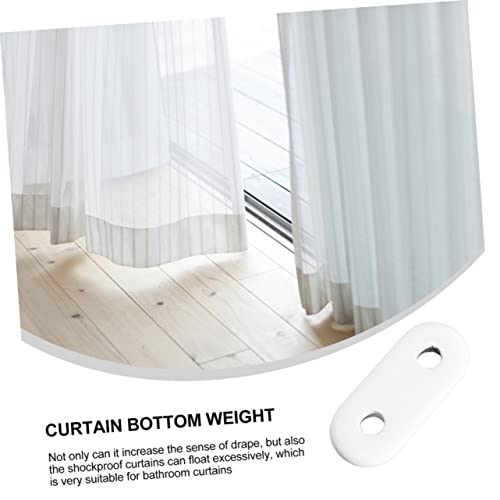 Cubtol 60 Pcs Curtain White Tablecloths Curtains For Windows Curtain Drapes Curtain Tablecloth Weights Window Curtain Pendant White Curtain Pendant Curtain Drapery Weight White #TOP3