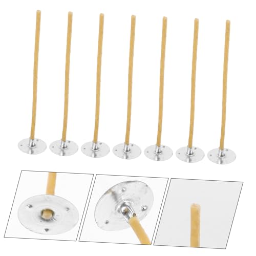 Mechas trenzadas para velas con base encerada 100 pcs miniatura 7