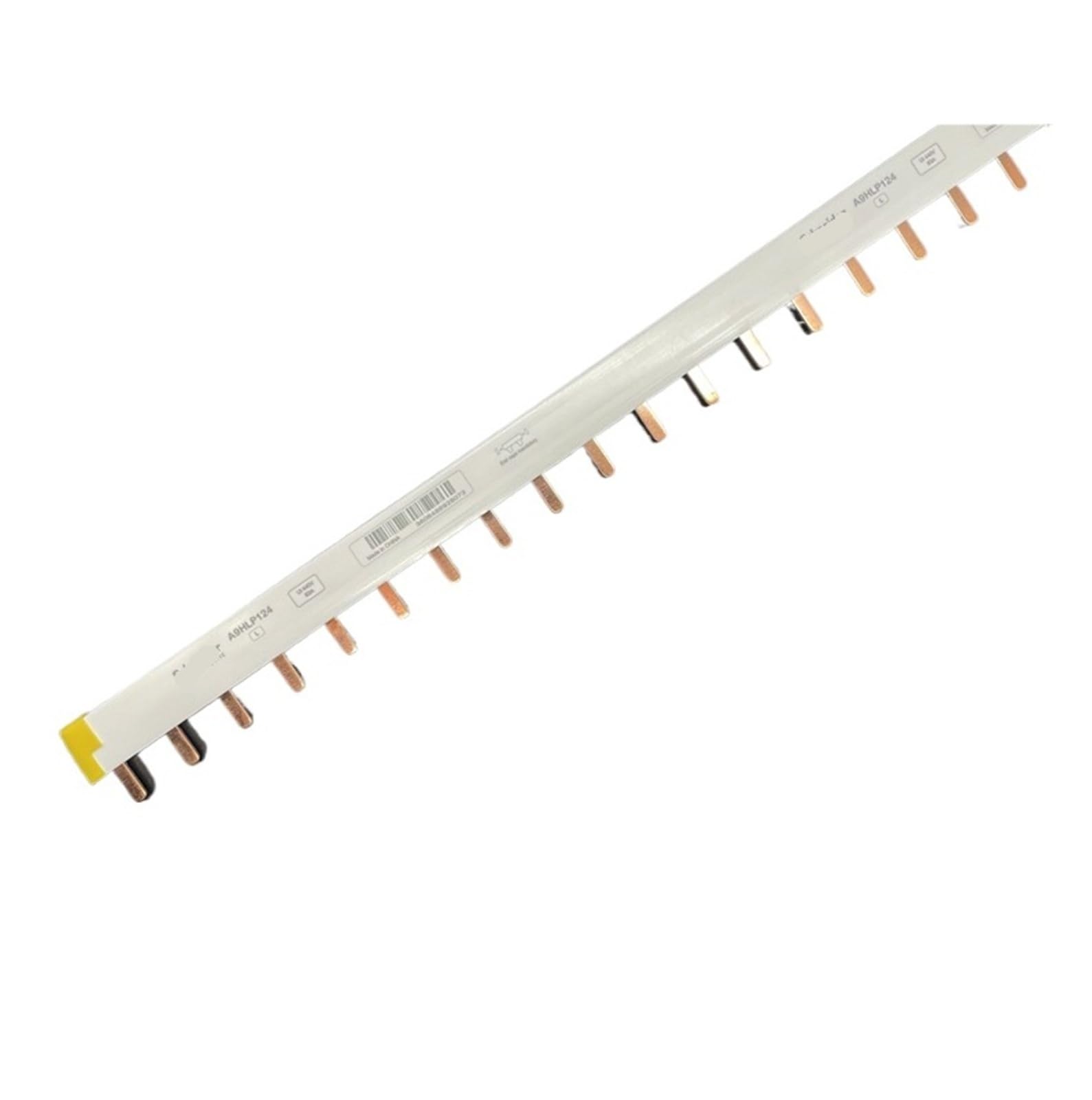 Bornier de disjoncteur en cuivre pur 63A for jeu de barres 1P DPN 12 bits, bornier domestique ouvert(A9HLP124-1P-24 circuits)