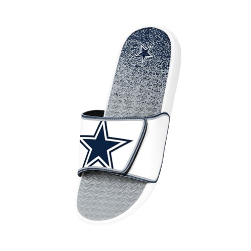 Image of FOCO mens Nfl Primary Team Logo Gradient Gel Slide Sandals