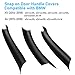 Jaronx Compatible with BMW X5 F15/X6 F16 Door Handle Covers,3PCS Door Pull Handle Covers for BMW X5 F15 2014-2018,X6 F16 2015-2018, Left and Right Side(Black)