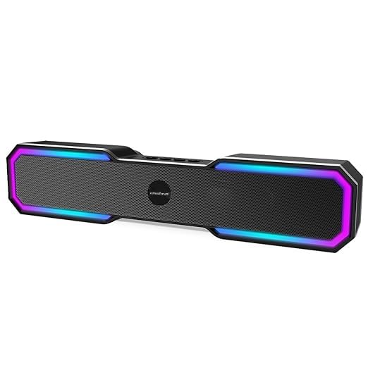 Image of Krisons SB005 20W Multi-Media Bluetooth Sound Ba,2400 MAH Battery, Digital Display,RGB Lights, USB, SD Card, FM Radio,Auto TWS Function