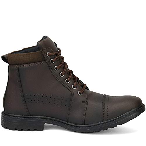 Bota Coturno Adventure Sapatofran Cano Médio Marrom Com Chinelo Tratorado (40, MARROM)
