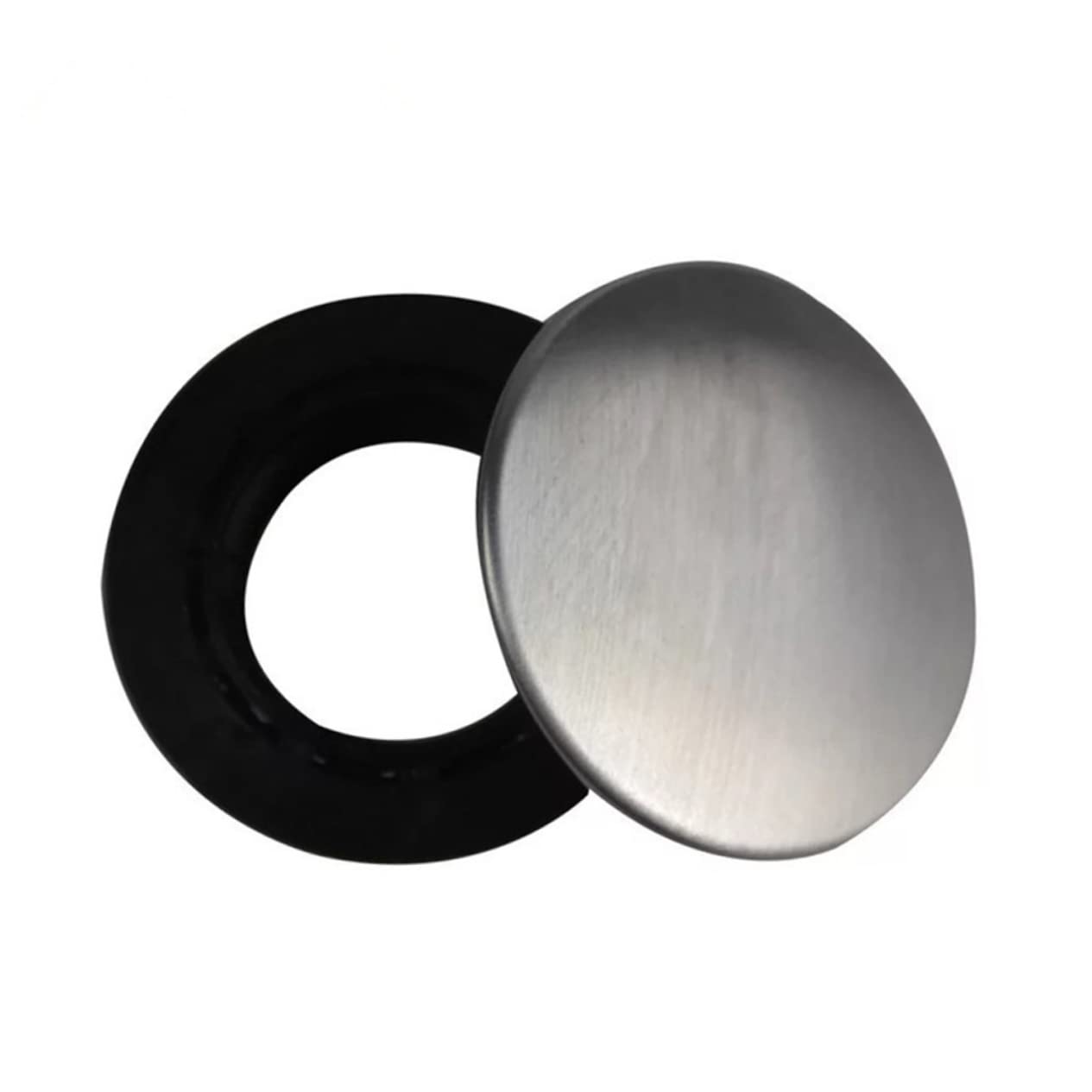HEMOTON 4pcs Bath Tub Drain Plug Sink Hole Cover Stainless Steel Sink Overflow Stopper Tub Drain Stopper Bathtub Stopper Steel Kitchen Sink Cover Bathtub Faucets Drain Dispenser