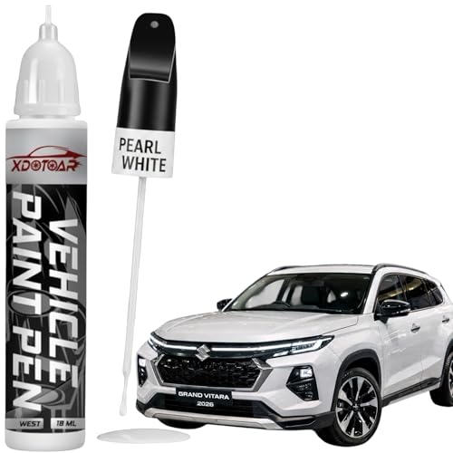 Image of XDOTOAR Car Touch Up Paint for Maruti Suzuki Grand Vitara Arctic White (ZHJ) | 2K Paint Technology | Exact Color Match | Car Scratch Repair Paint Pen | Automotive Touch Up Paint | Quick Drying | Rust Protection | 18ml