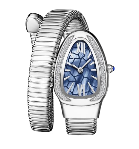Montre à quartz en forme de serpent idéale pour sublimer vos soirées