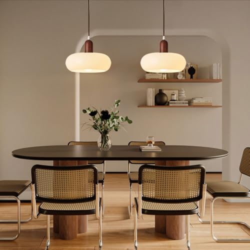 Lámpara de estilo nórdico de vidrio soplado para comedor moderno 3