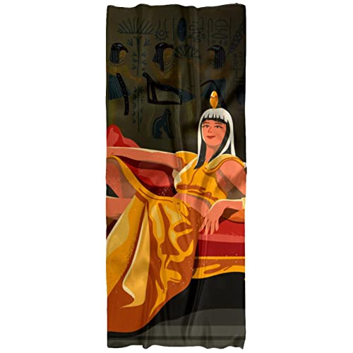 Bufanda ligera para mujer, primavera, otoño e invierno, bufandas, chal, Cleopatra sentado en su trono, Varios colores