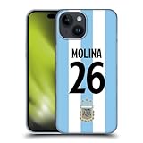 Head Case Designs Officially Licensed Argentina National Football Team Nahuel Molina 2024/25 Player Home Kit 1st Group Hard Back Case Compatible with Apple iPhone 15