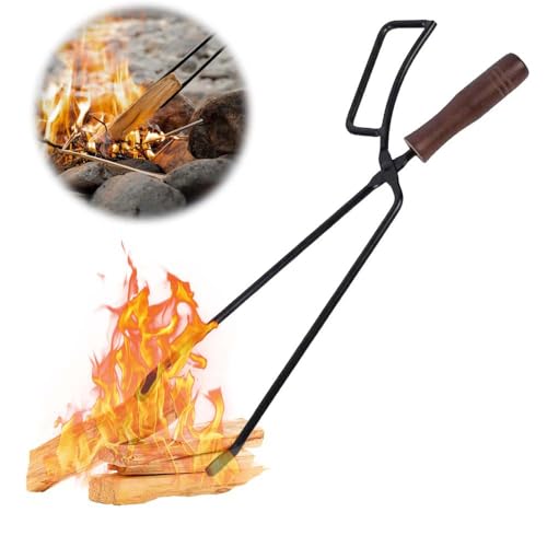 Abiemuce 40CM Kaminzange, Kaminzange Feuerzange, Edelstahl...